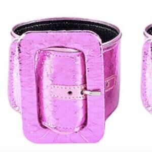 The Attico single of Faux leather bracelet pink